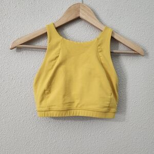 Lululemon Free to Be Serene High Neck Bra in Honey Lemon Size 6